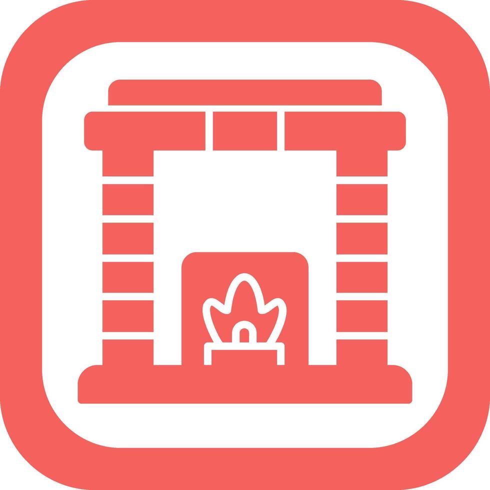 Fireplace Vector Icon