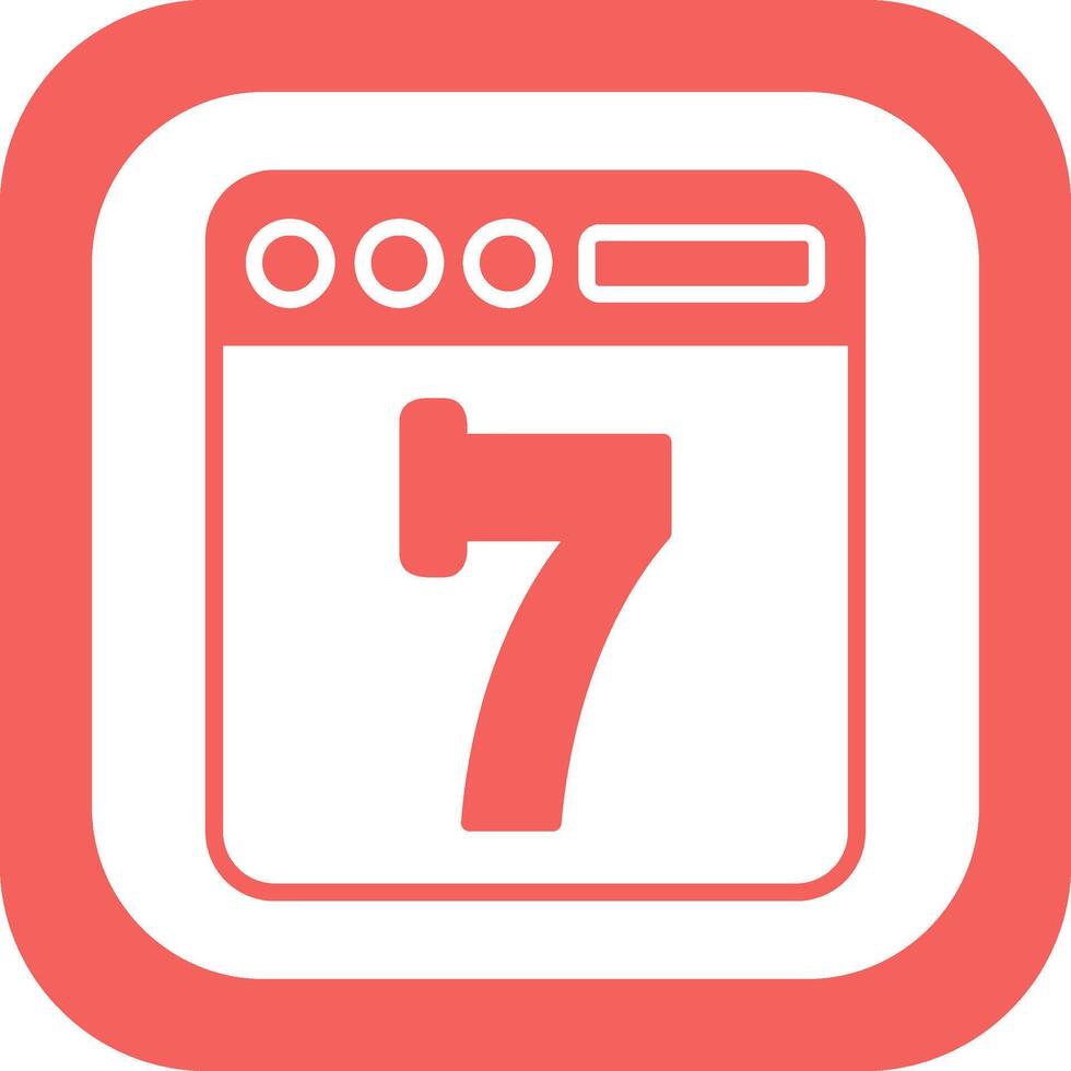 Seven Vector Icon