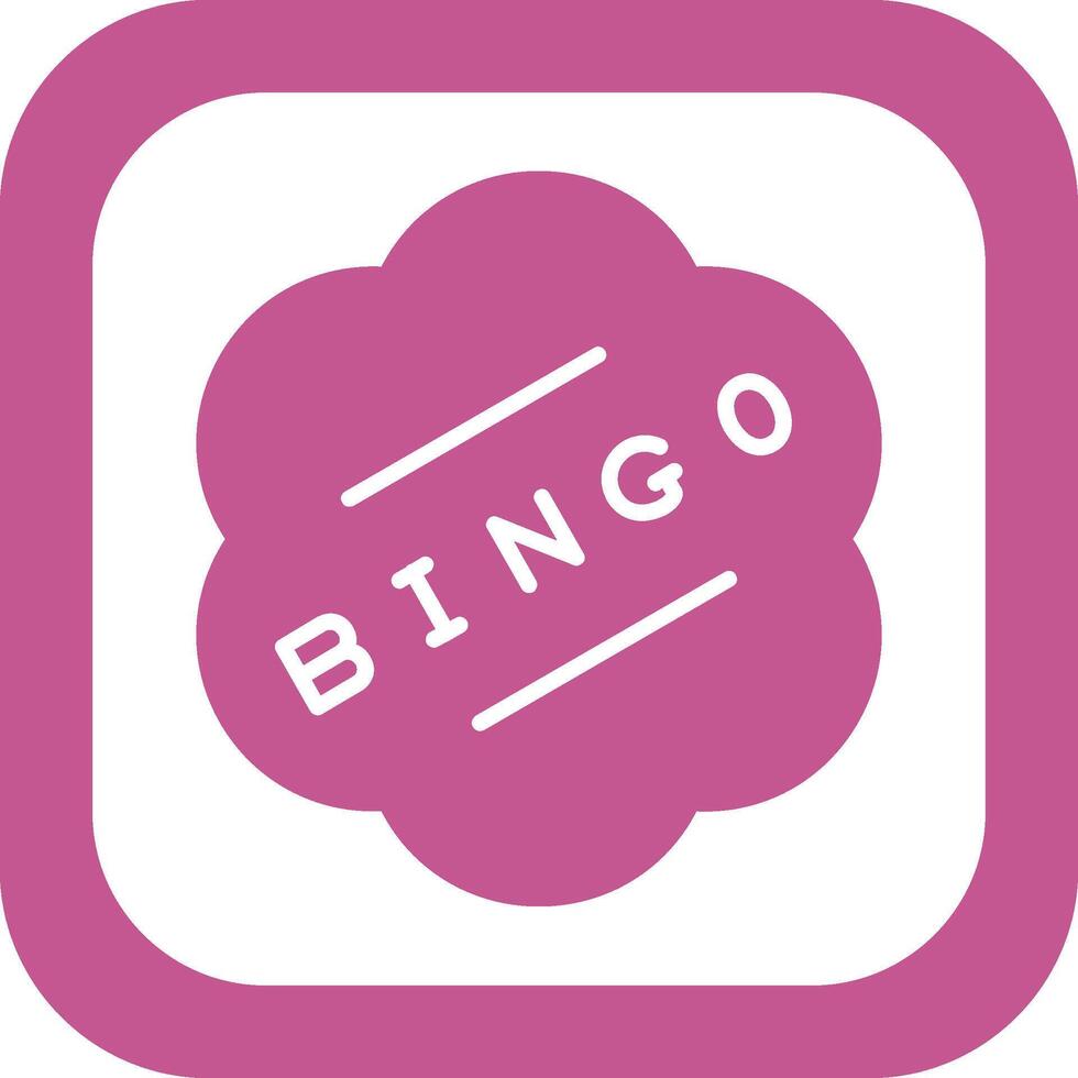 icono de vector de bingo