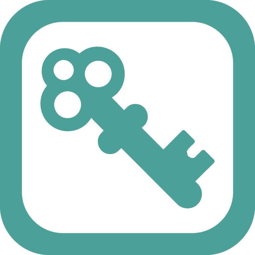 Old Key Vector Icon