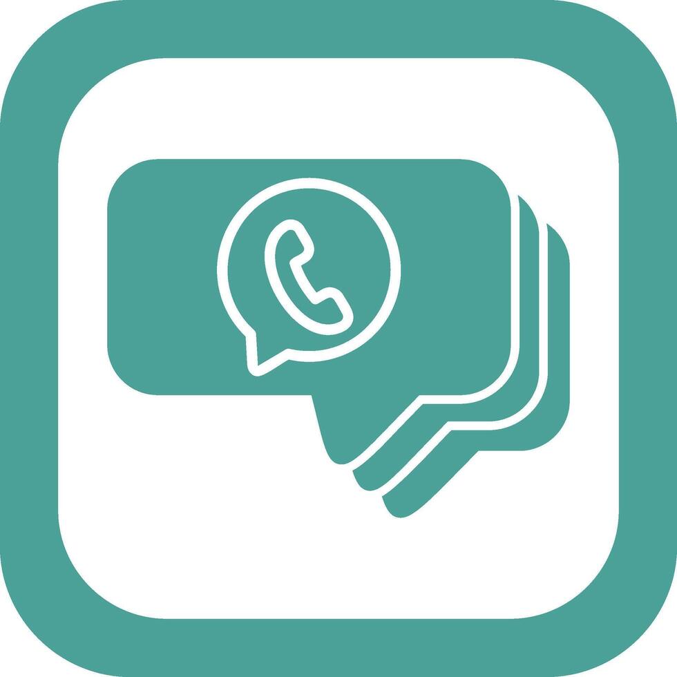 whatsapp charla vector icono