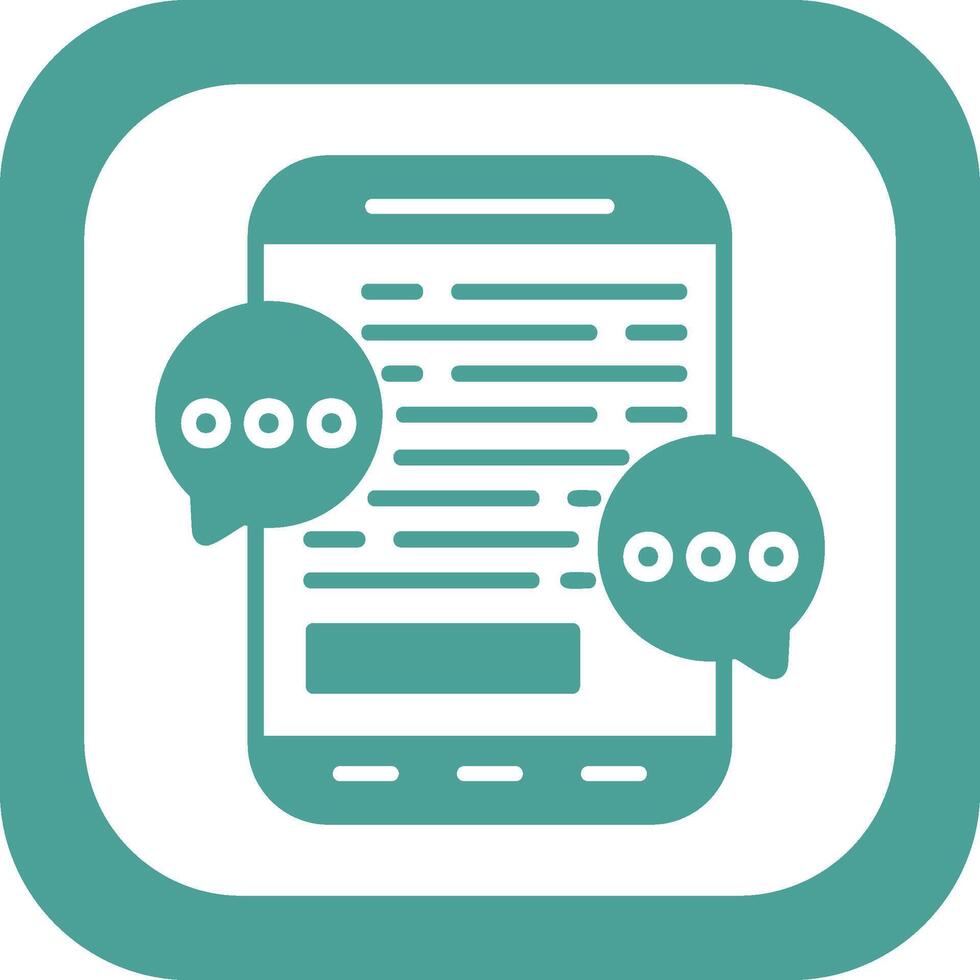 Mobile Chat Vector Icon