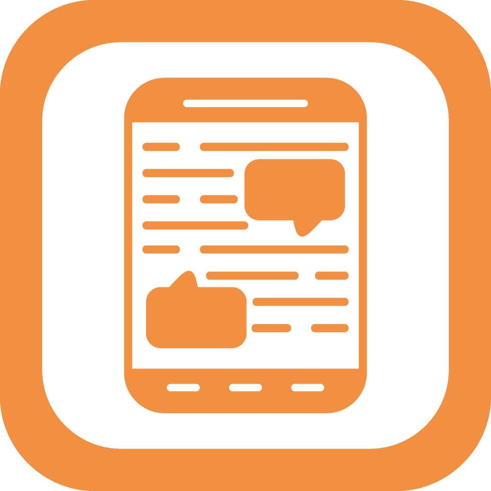 Mobile Chat Vector Icon