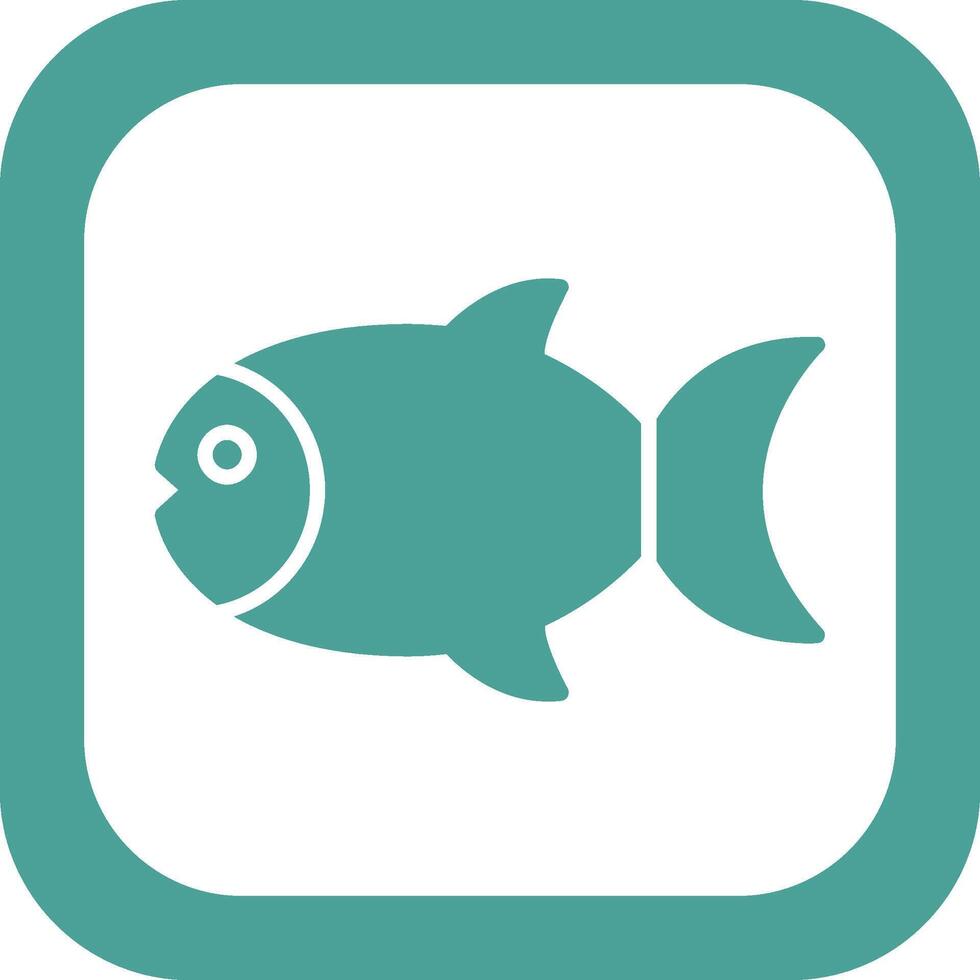 icono de vector de pescado