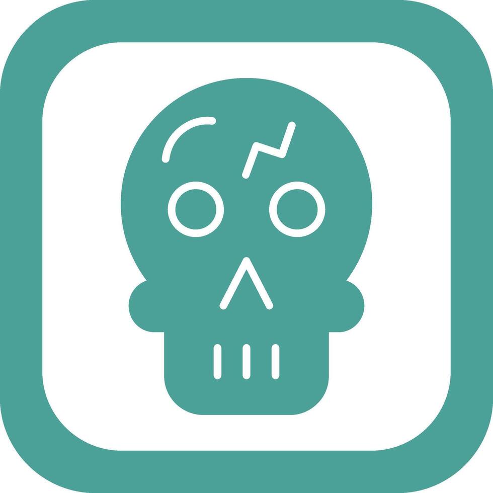 icono de vector de calavera