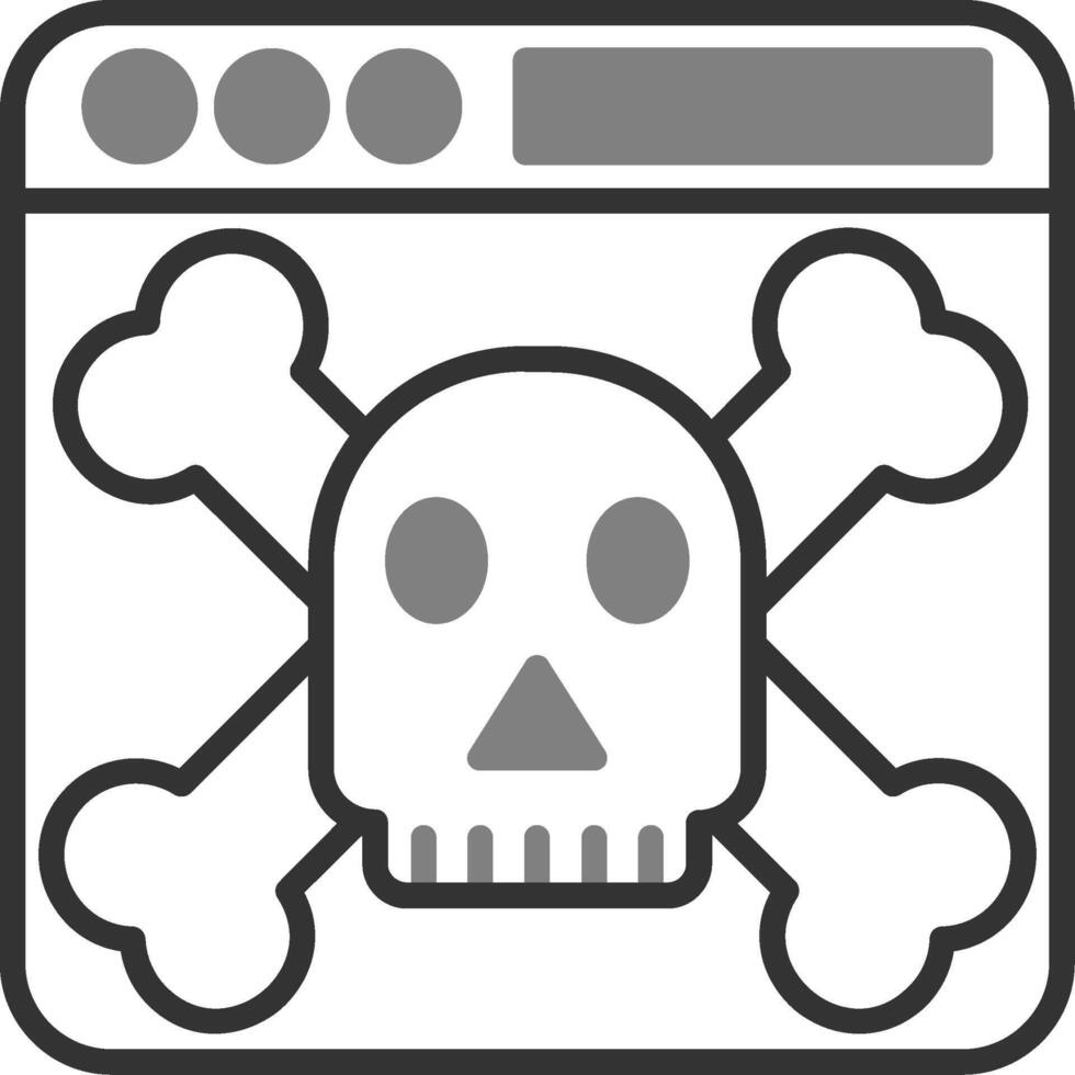 icono de vector de malware