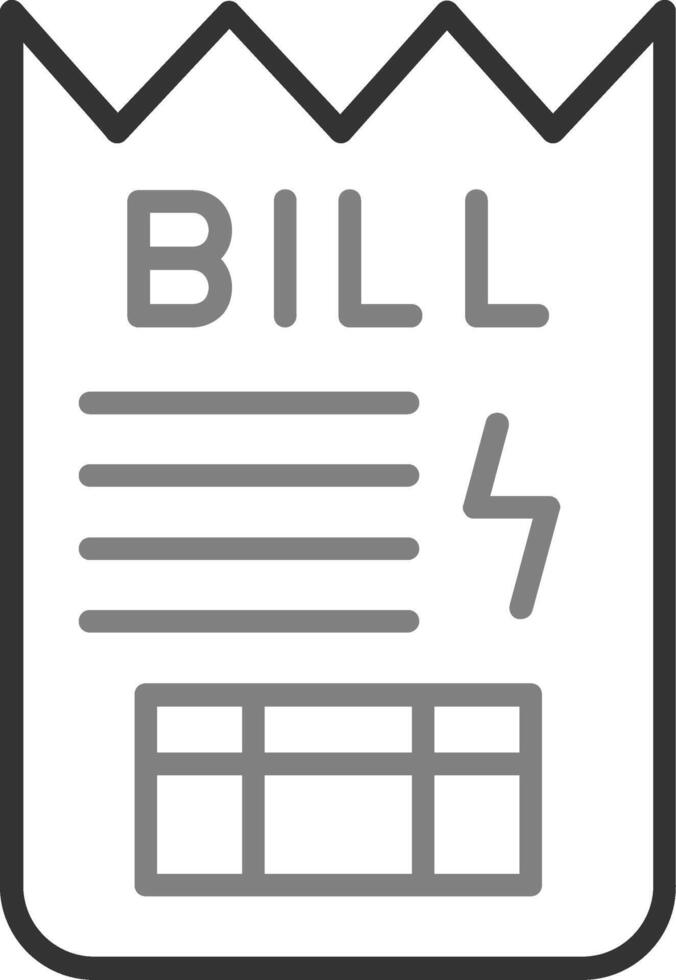 Bill Vector Icon