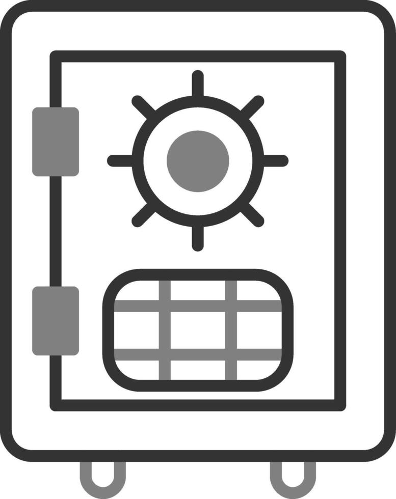 icono de vector de caja fuerte