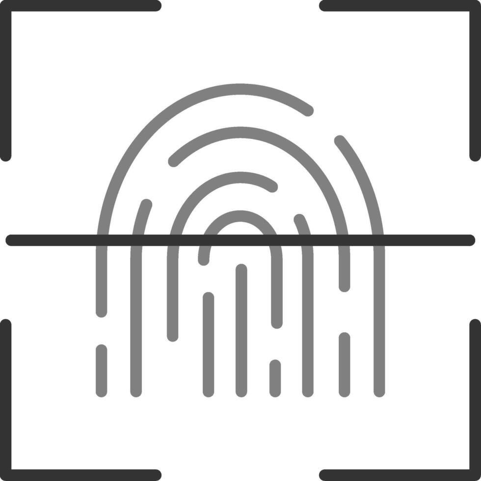 Fingerprint Scanner Vector Icon
