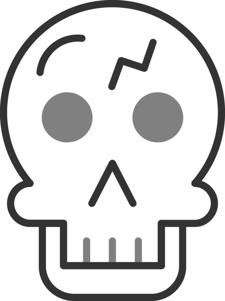 icono de vector de calavera