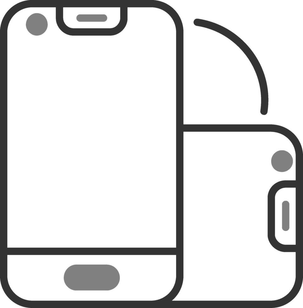 Foldable Smartphone Vector Icon