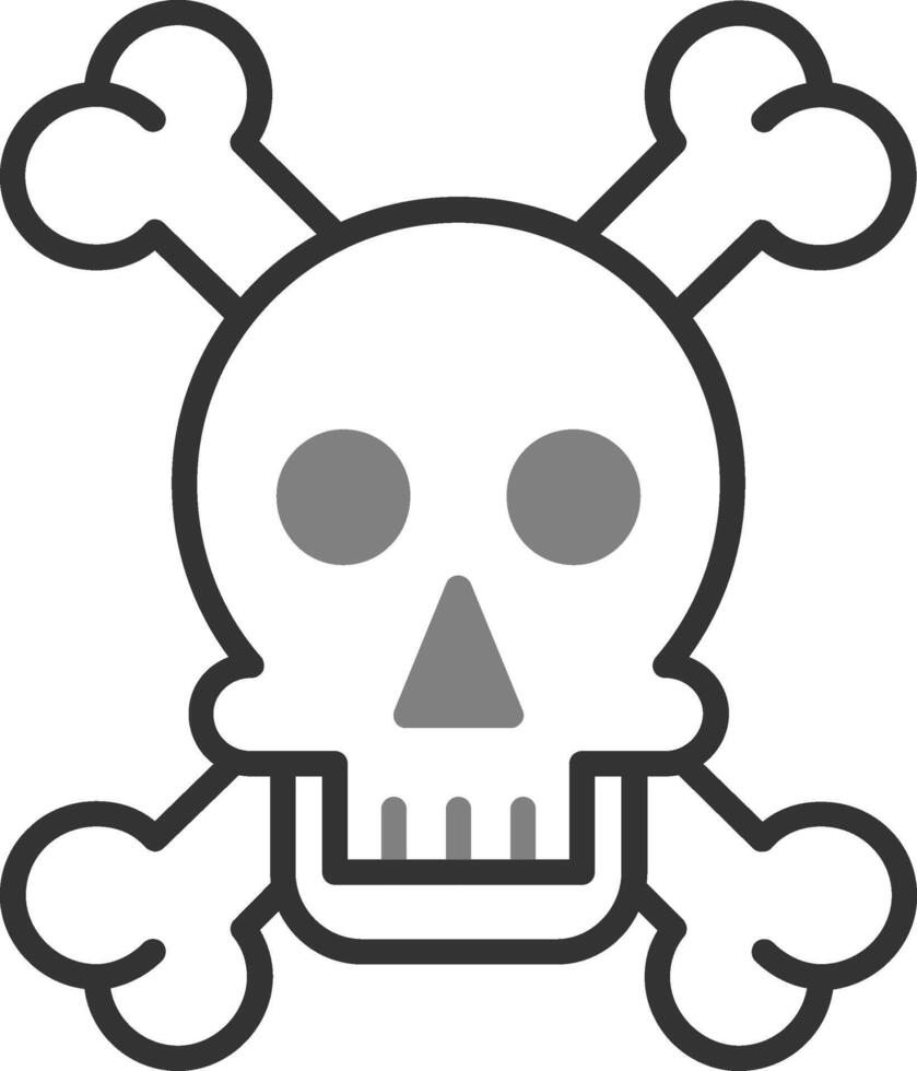 Skull And Bones Vector Icon