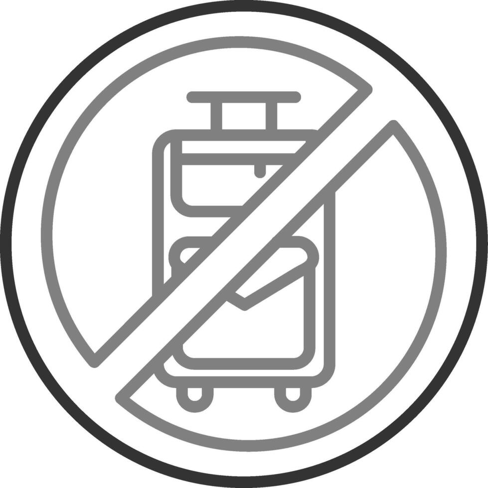 No Travelling Vector Icon