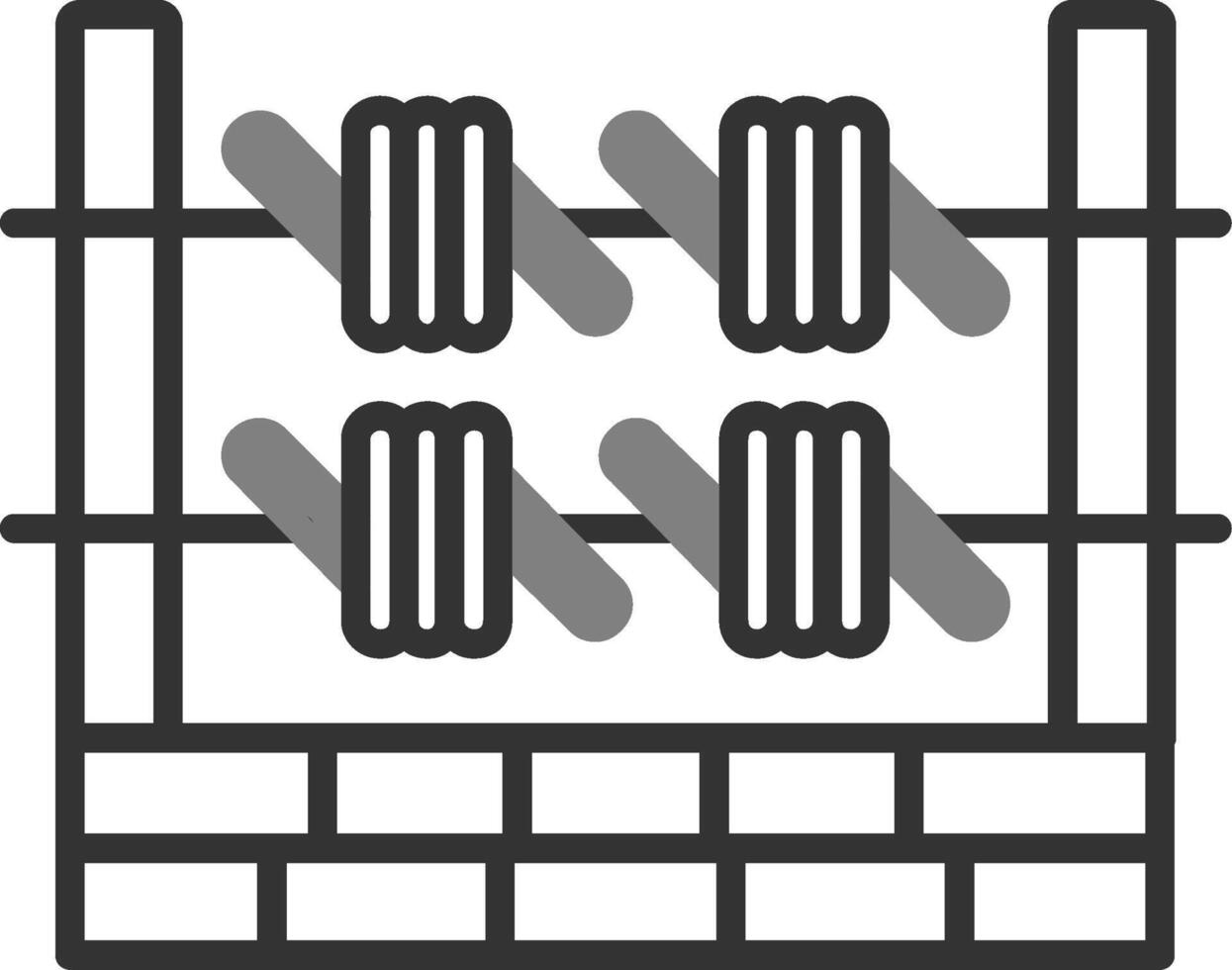 Barbed Wire Vector Icon