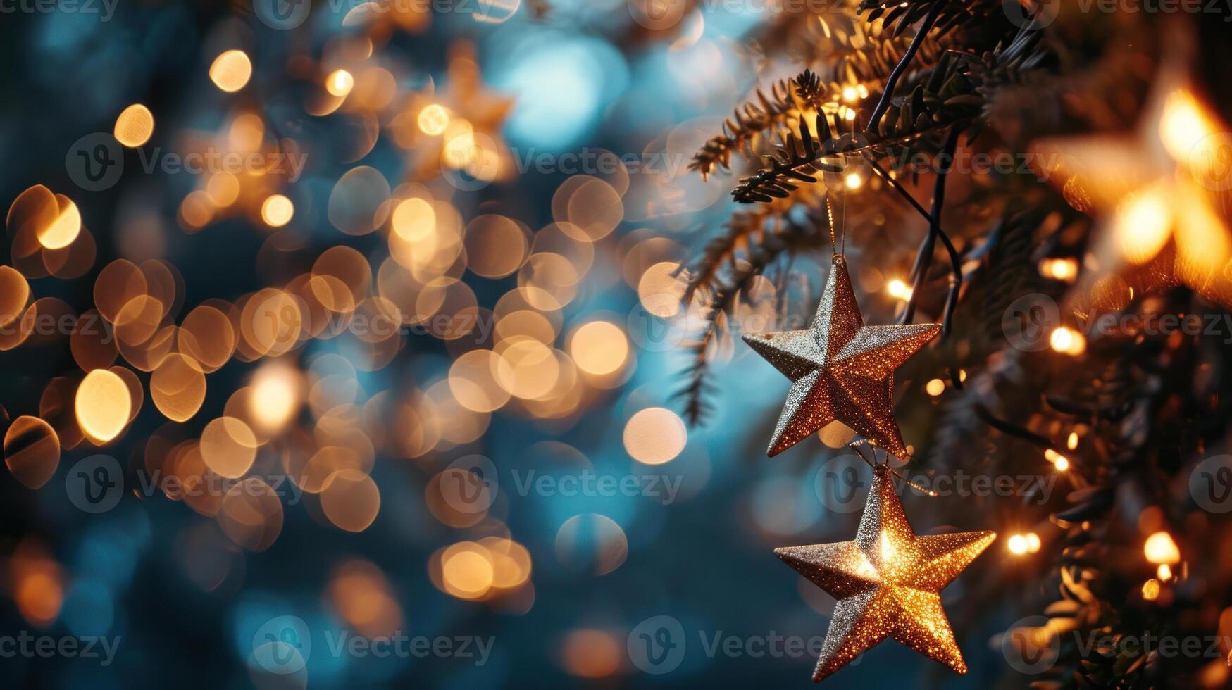 AI generated Starry Glow Holiday Shimmer photo