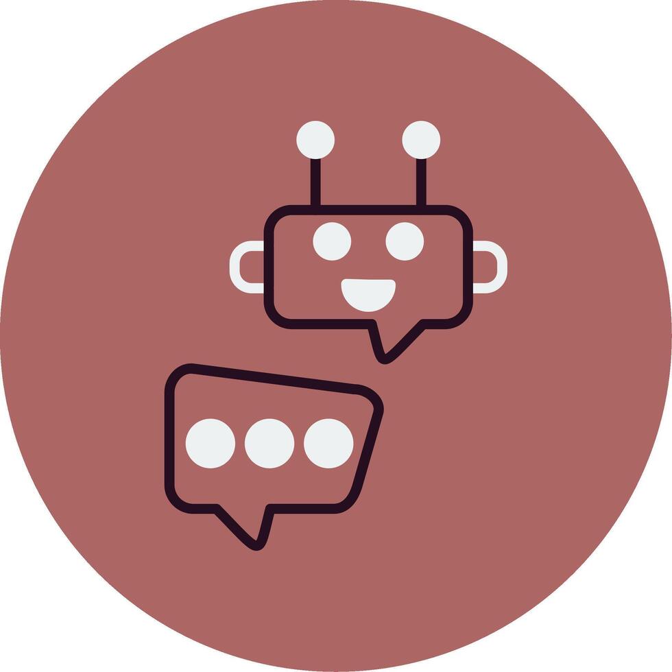 Robot Chat Vector Icon