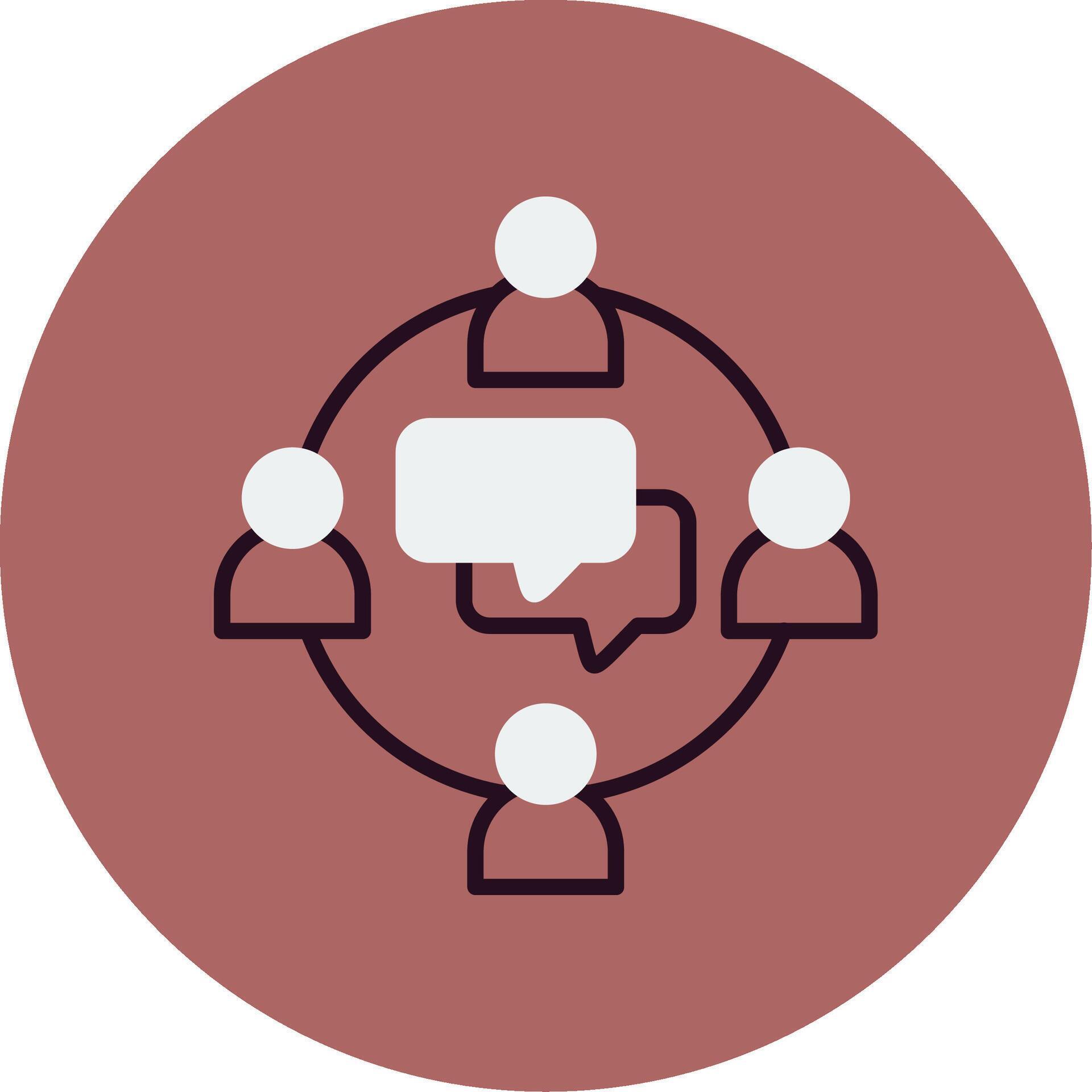 Group Chat Vector Icon 37400350 Vector Art at Vecteezy