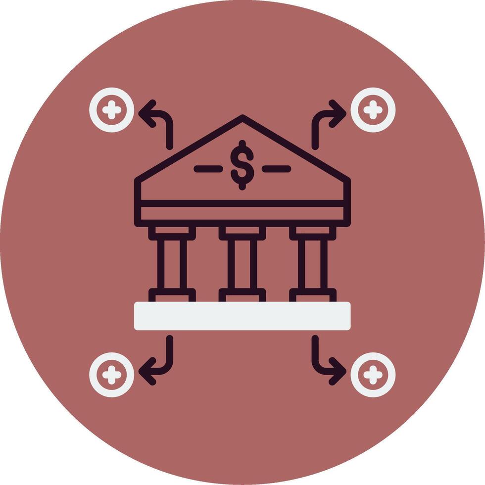 icono de vector de banco