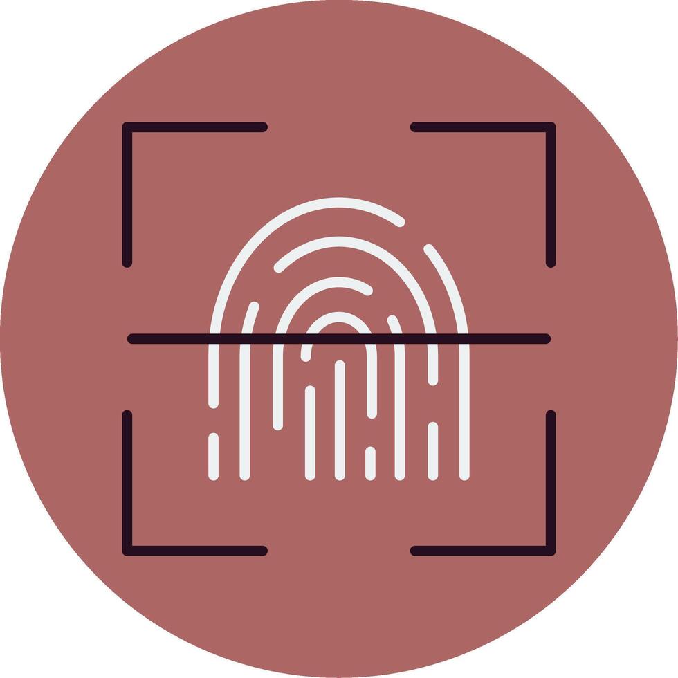 Fingerprint Scanner Vector Icon
