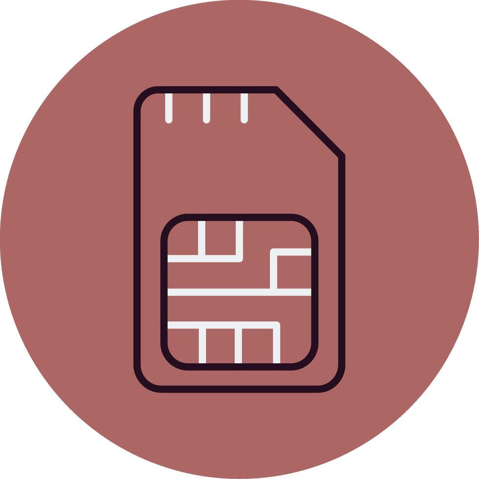 Sim Card Vector Icon