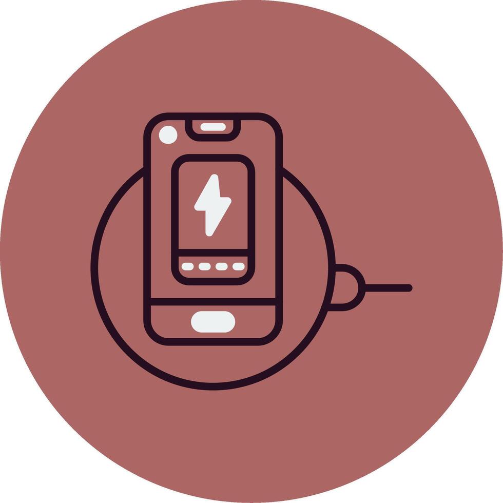 Wireless Charger Vector Icon