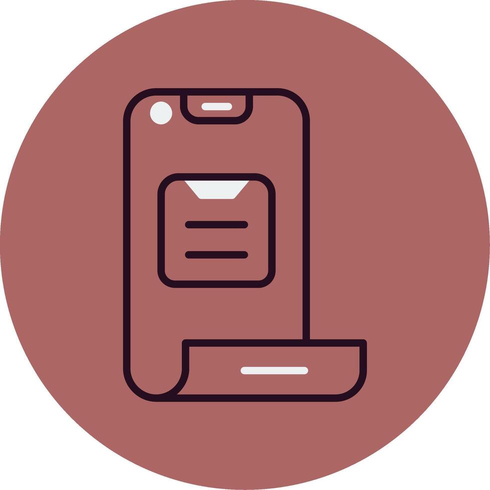 Folding Phone Vector Icon