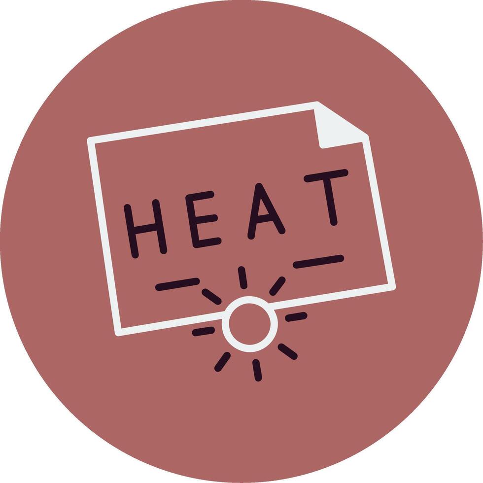 icono de vector de calor