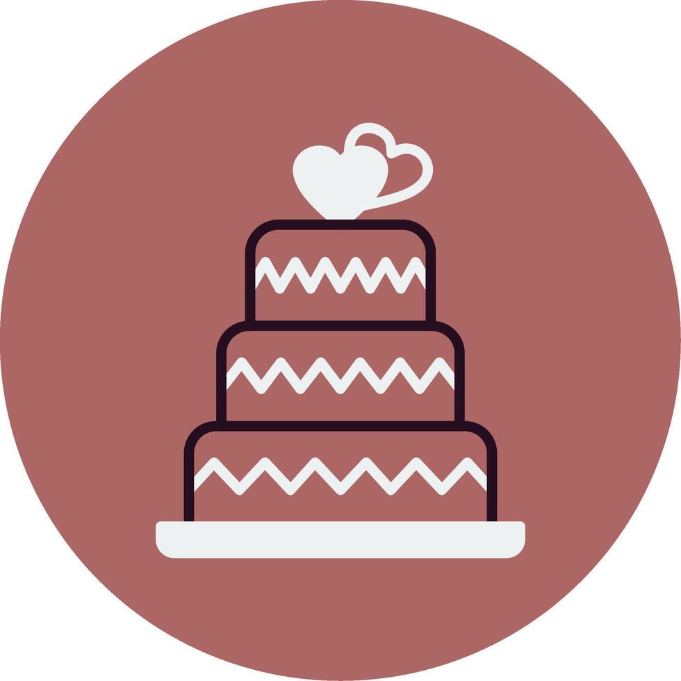 Wedding Cake Vector Icon