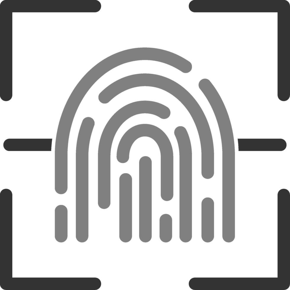 Fingerprint Scanner Vector Icon