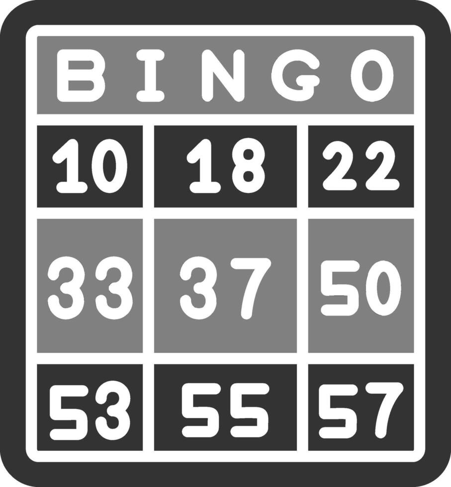 icono de vector de bingo