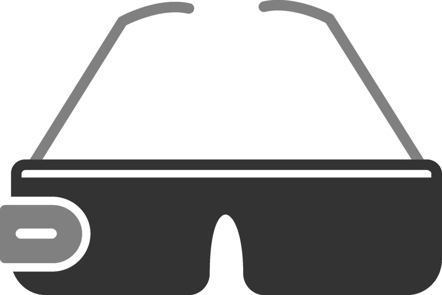 icono de vector de gafas inteligentes