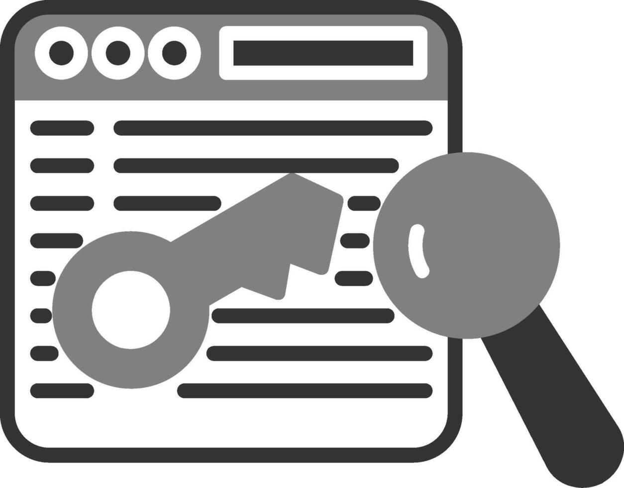 Keyword Vector Icon