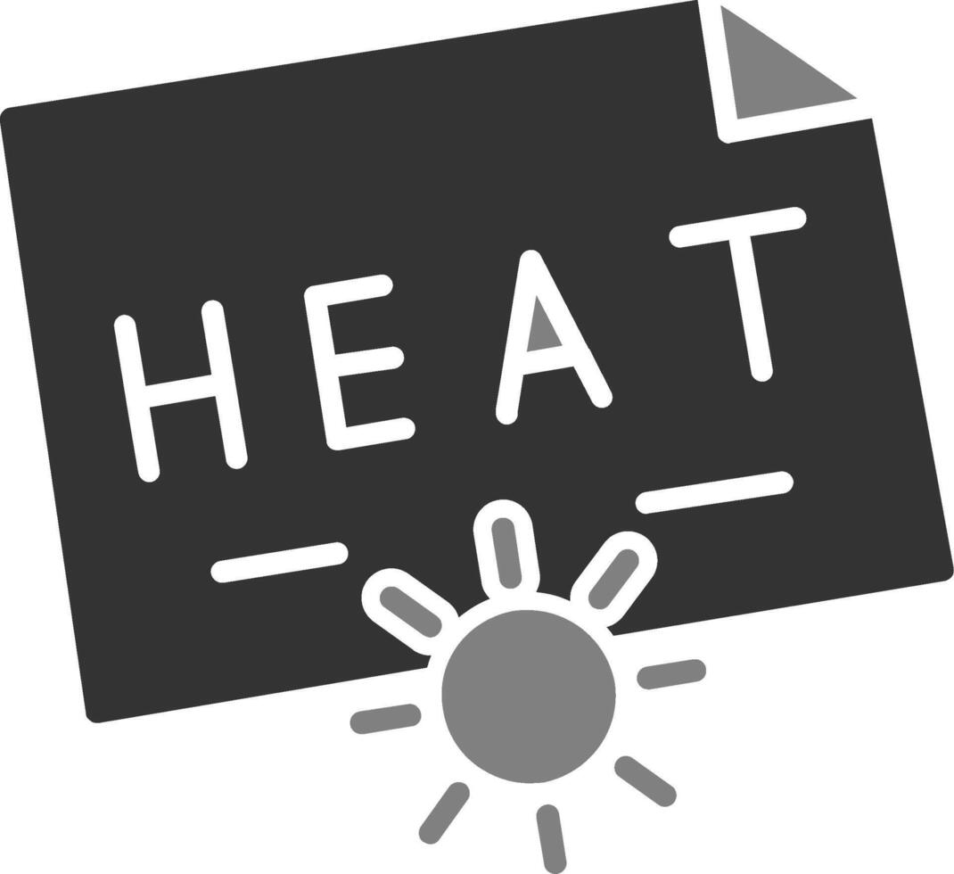 icono de vector de calor