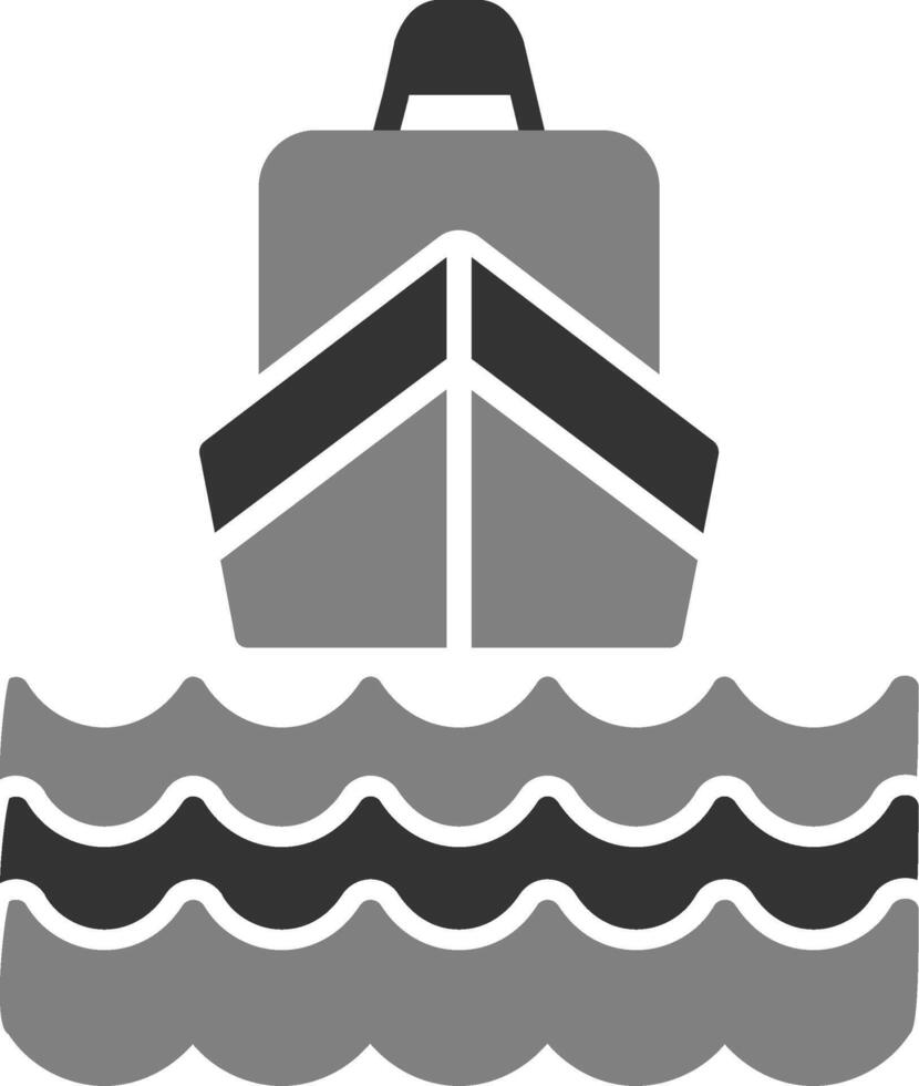 icono de vector de barco