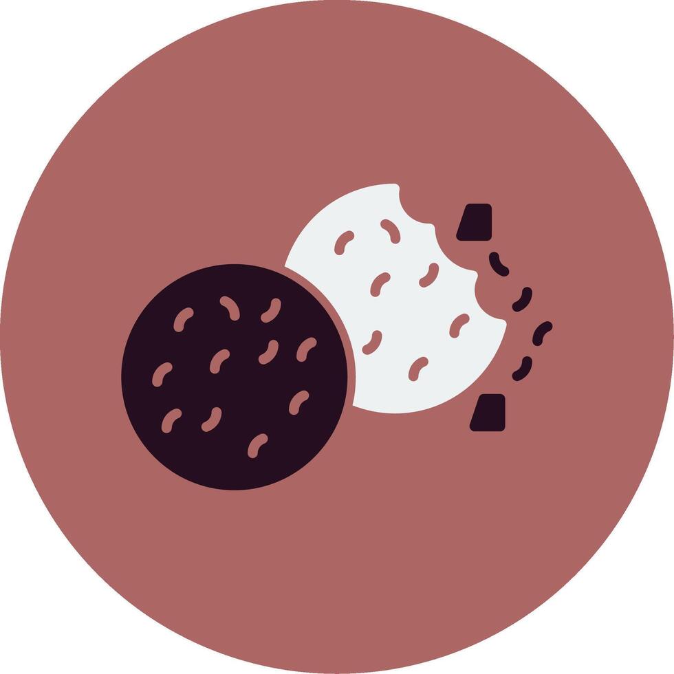 icono de vector de galletas