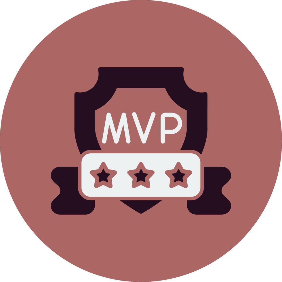 icono de vector de mvp