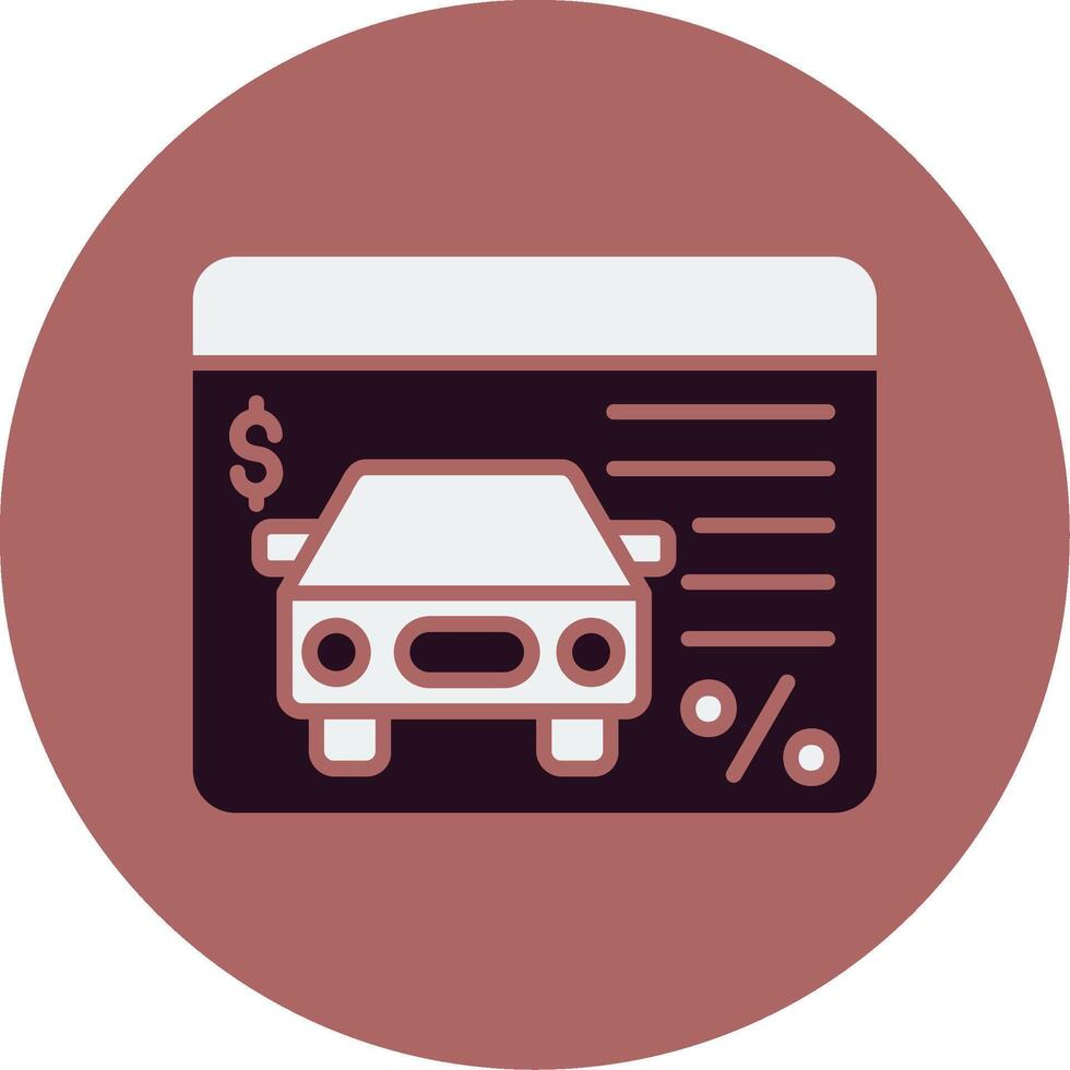 Car Loan Vector Icon