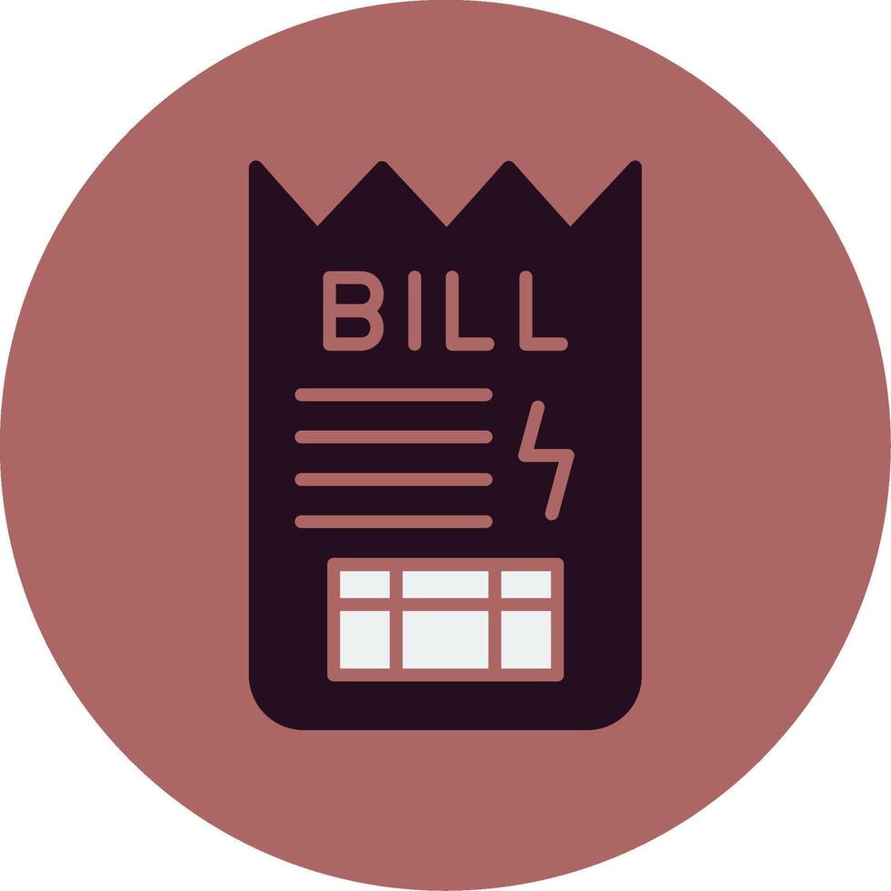Bill Vector Icon