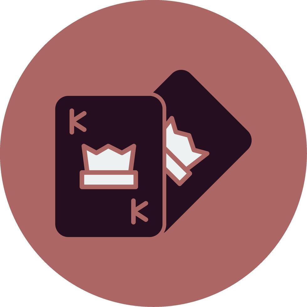 icono de vector de cartas de póquer