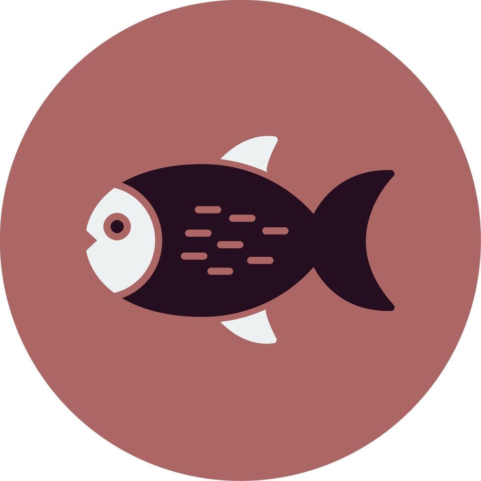 icono de vector de pescado