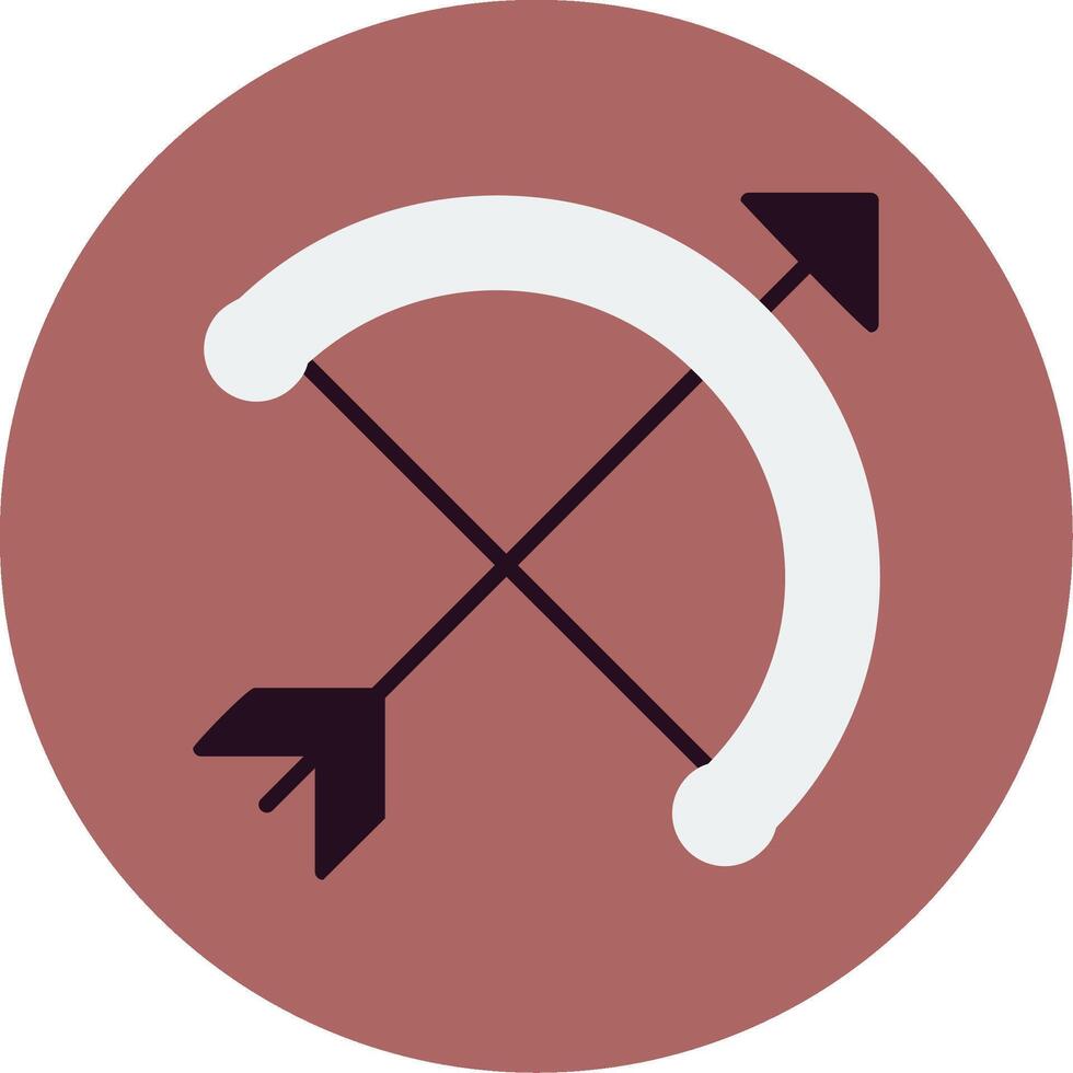 Bow And Arrow Vector Icon