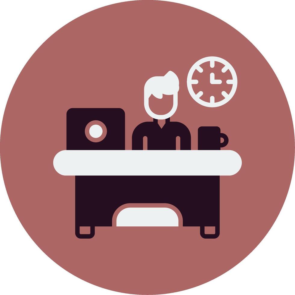 Workaholic Vector Icon