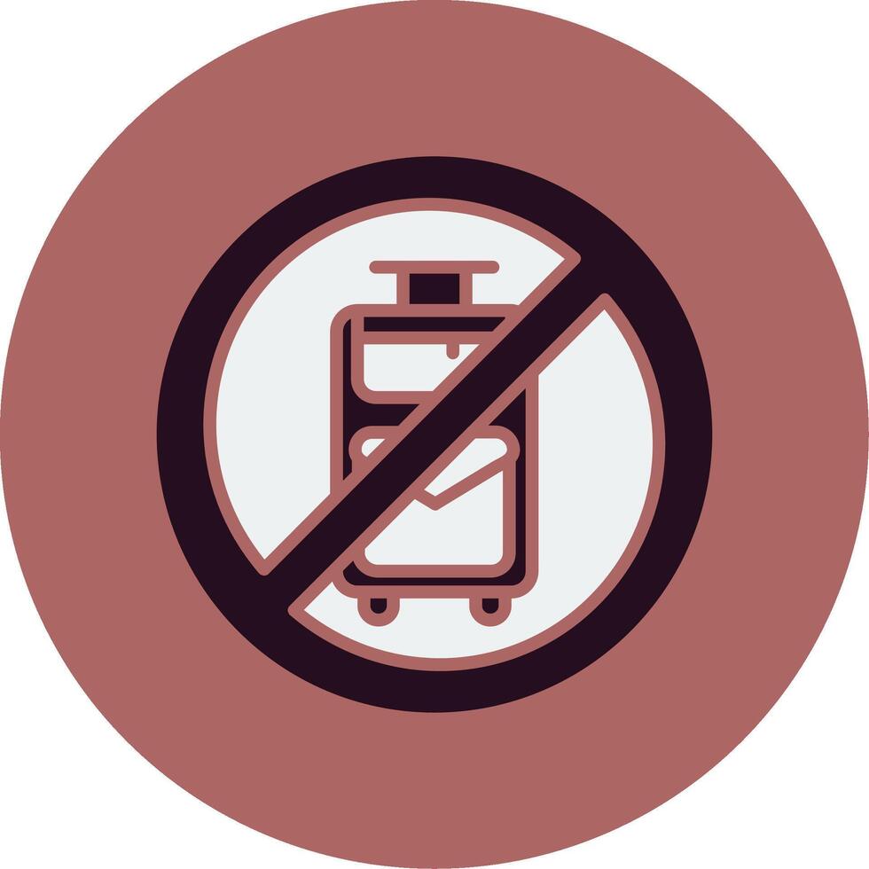 No Travelling Vector Icon