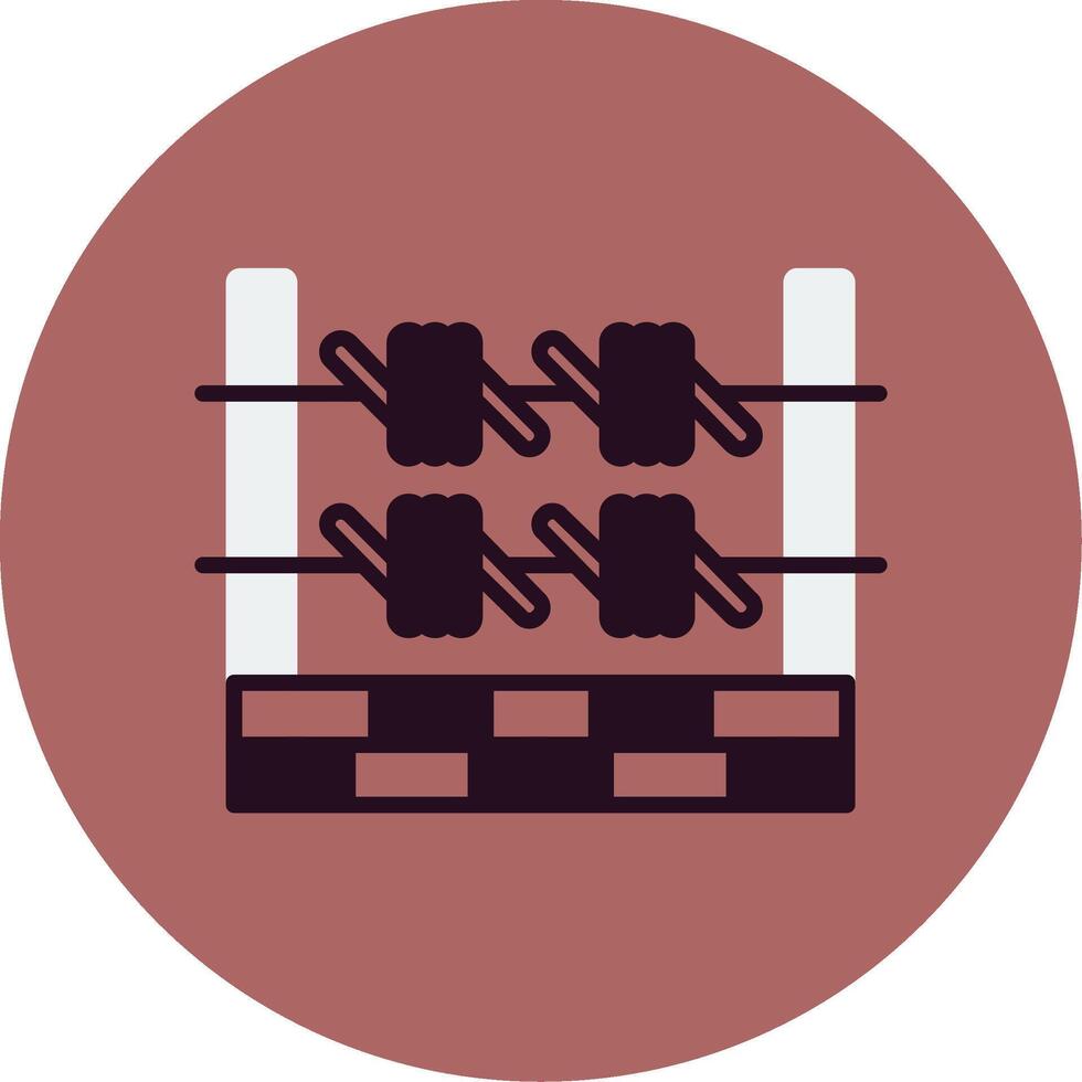 Barbed Wire Vector Icon