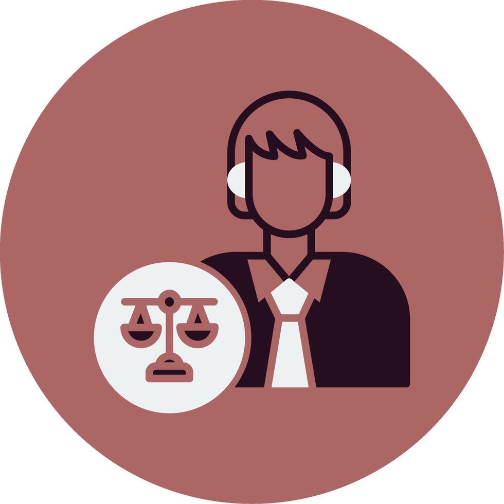 Lawyer Vector Icon