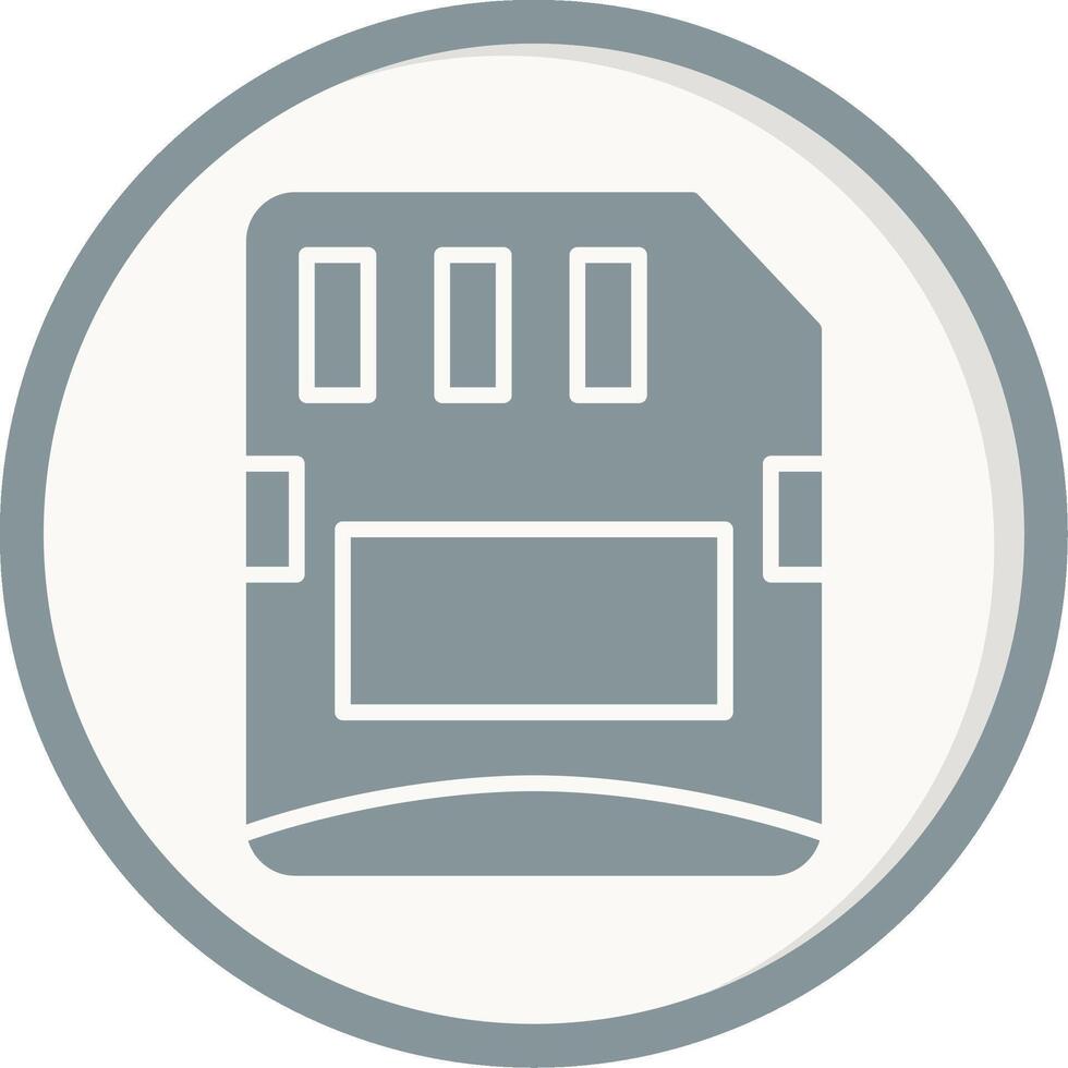 Micro sd card Vector Icon