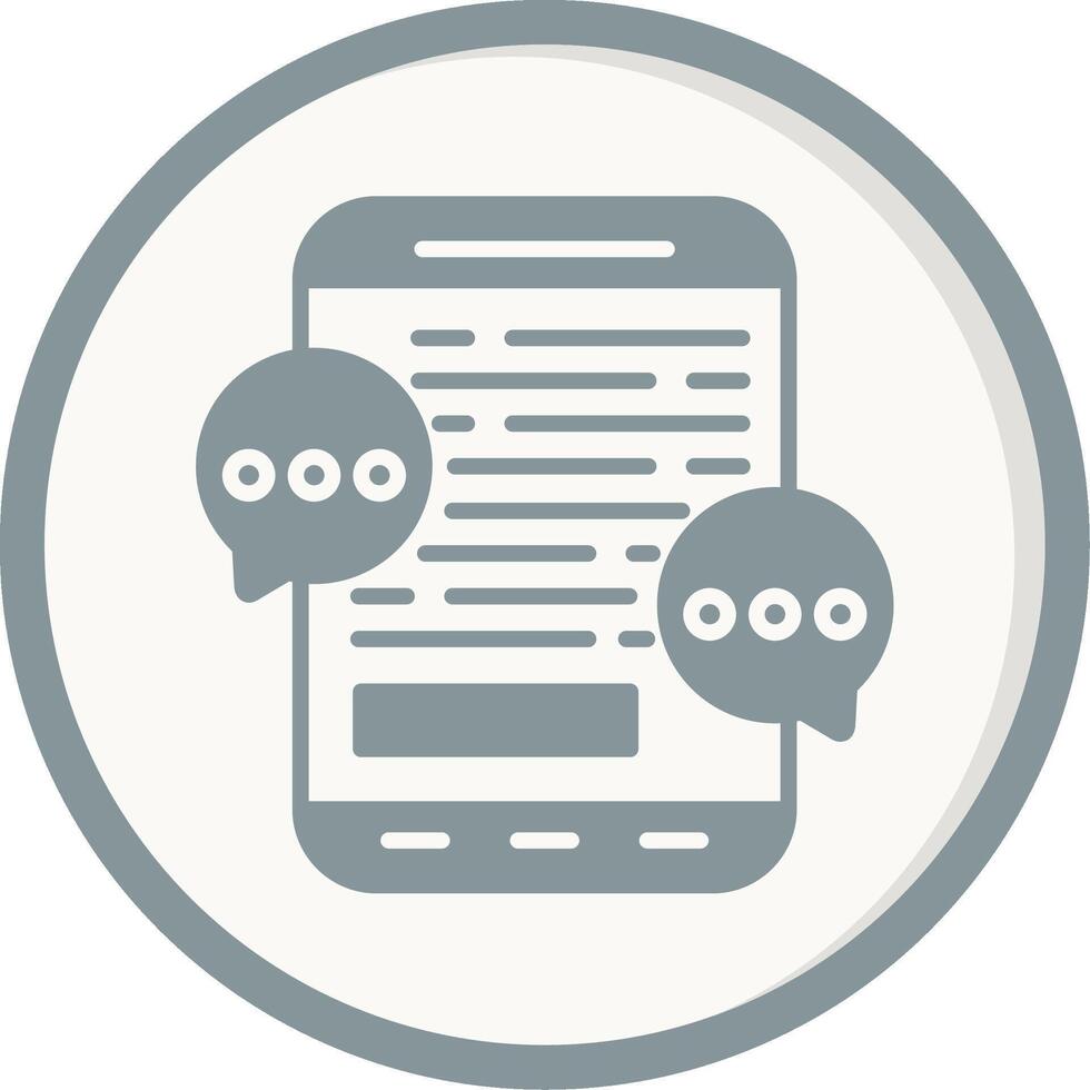 Mobile Chat Vector Icon