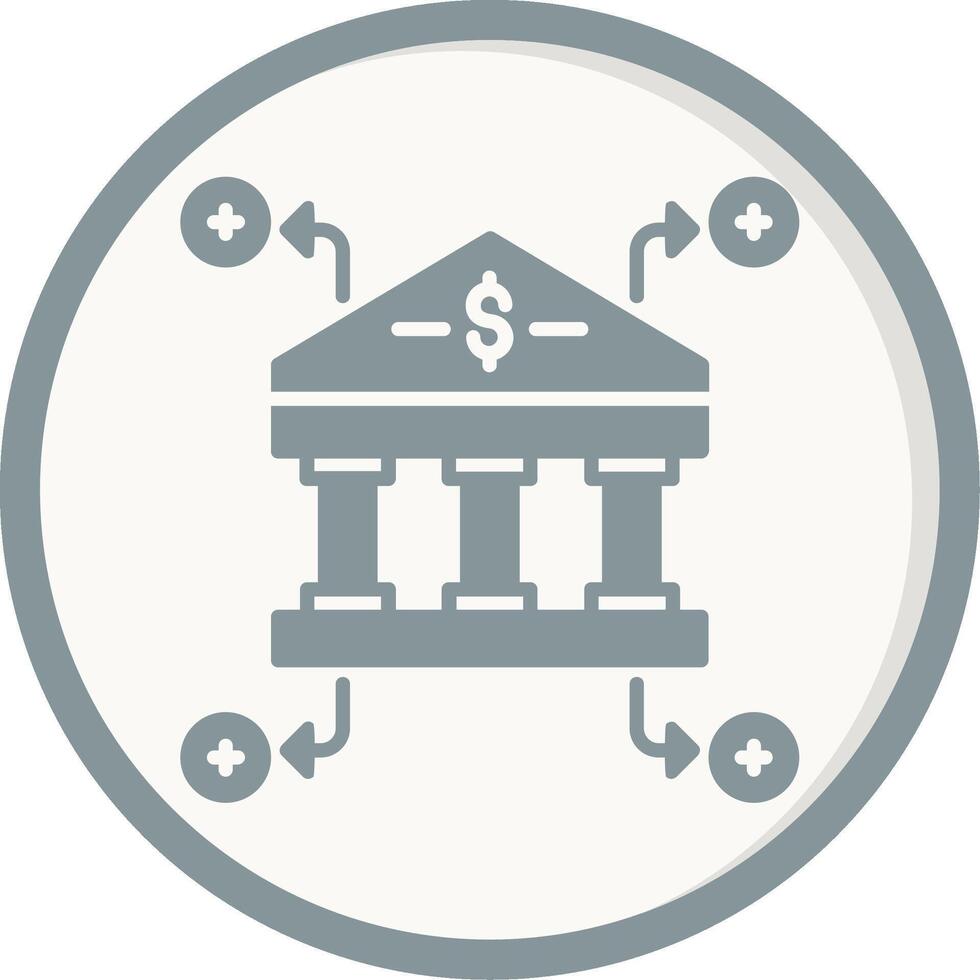 icono de vector de banco