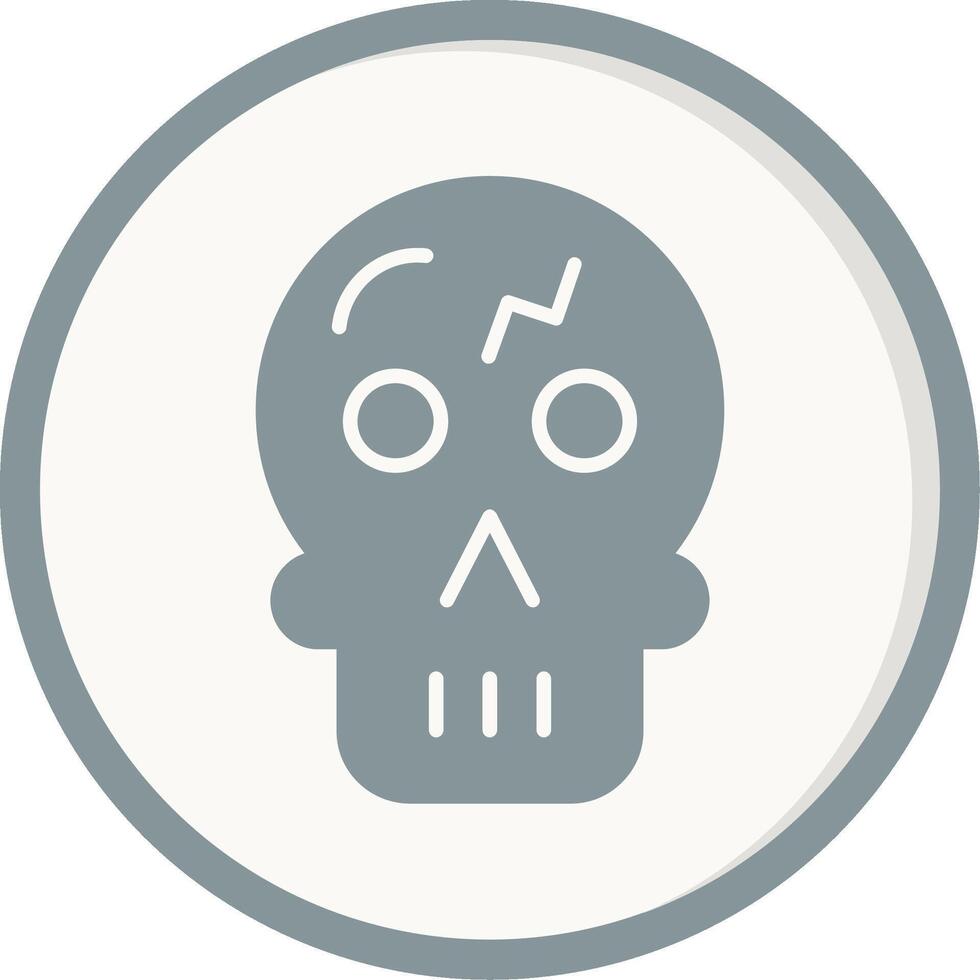 icono de vector de calavera