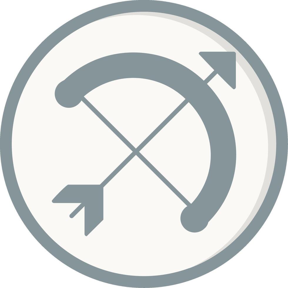 Bow And Arrow Vector Icon